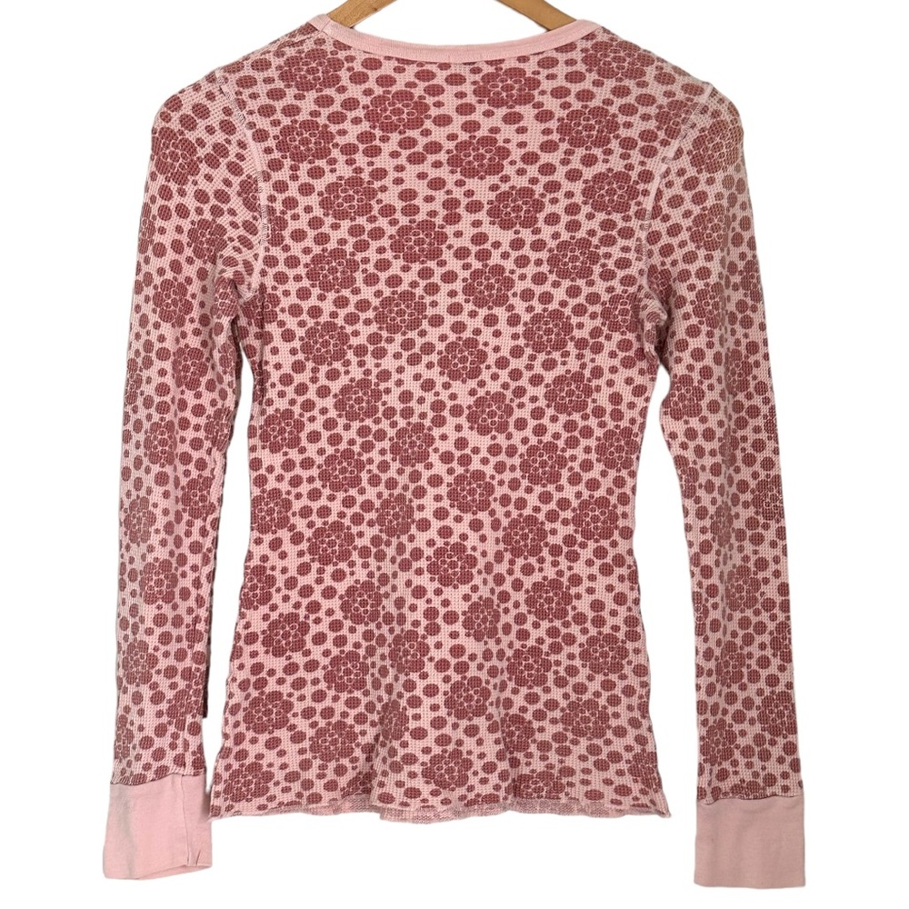 Splendid Thermal in Pink and Maroon Flower Dot Print, size Large - Picture 2 of 2